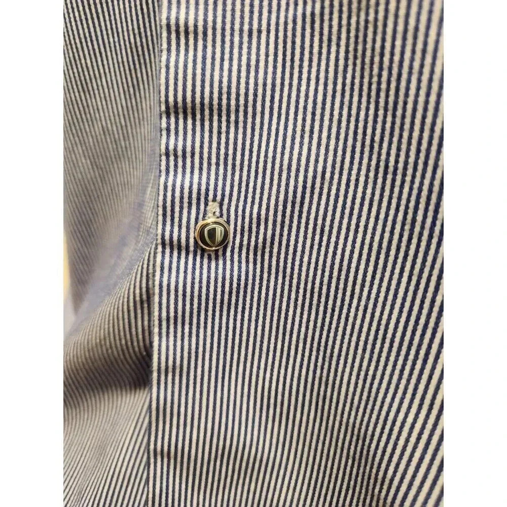 Ben Sherman Men's Blue Striped Button Down Long Sleeve Shirt Sz XL 17.5 - Picture 5 of 7